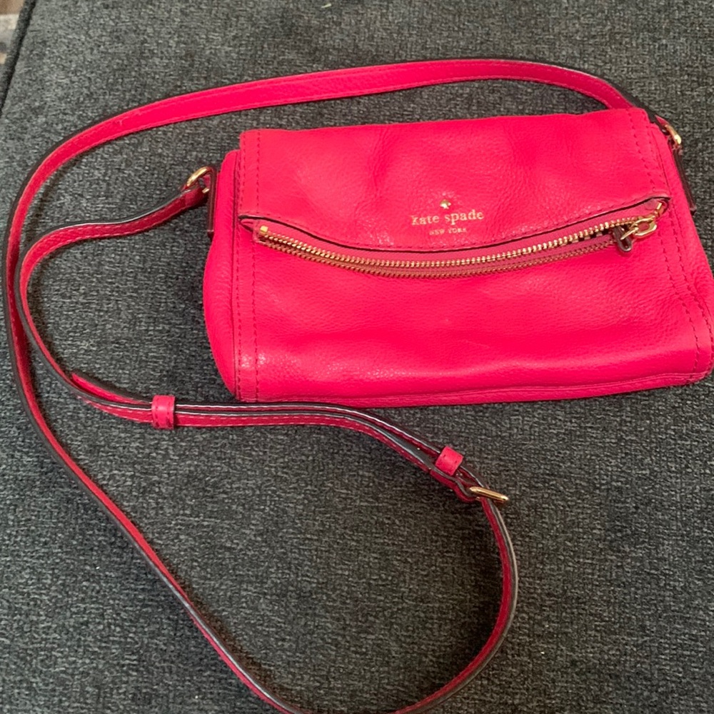 Hot pink Kate spade New York crossbody purse